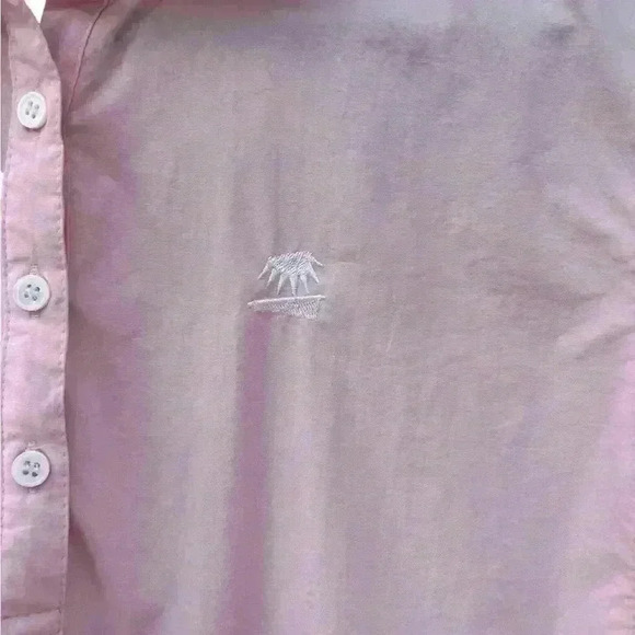 Solumbra Women's Button-Up Shirt UV Fishing Nylon Vented Pink Sz Small - Picture 3 of 10